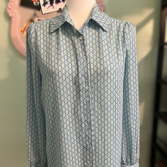 NWT Bohme Button Up Blouse, Size M - Picture 1 of 7